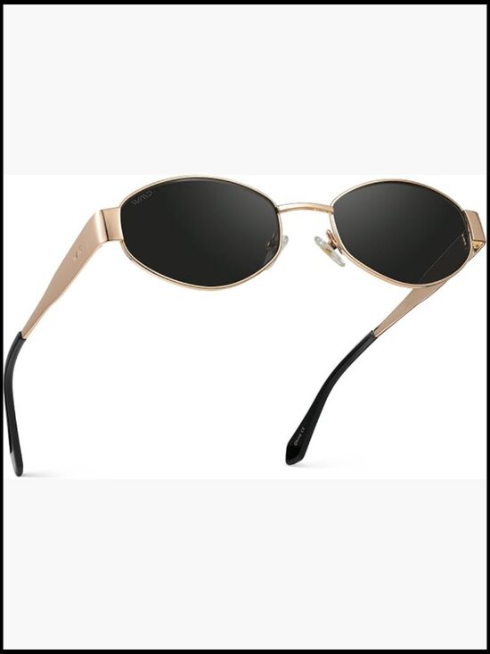 Stainless Steel Vintage Oval Sunglasses with UV Protection main image 7